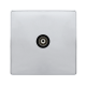 SINGLE ISOLATED COAXIAL OUTLET - POLISHED CHROME C