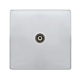 SINGLE ISOLATED COAXIAL OUTLET - POLISHED CHROME C