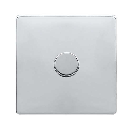 1 GANG 2 WAY 100W DIMMER SWITCH - POLISHED CHROME