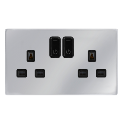 Scolmore ClickSmart 13A 2G RF SMART SOCKET DEFINITY CH BK
