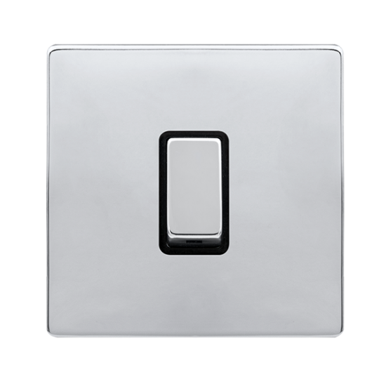 10AX INGOT 1 GANG 2 WAY SWITCH - POLISHED CHROME C