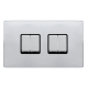 10AX INGOT 4 GANG 2 WAY SWITCH - POLISHED CHROME C