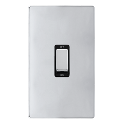 50A INGOT 2 GANG DOUBLE POLE SWITCH -  POLISHED CH