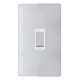 50A INGOT 2 GANG DOUBLE POLE SWITCH -  POLISHED CH
