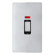 50A INGOT 2 GANG DOUBLE POLE SWITCH WITH NEON -  P