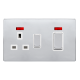 50A INGOT DOUBLE POLE SWITCH WITH 13A DOUBLE POLE