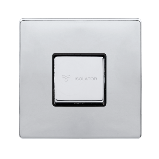 10A INGOT 3 POLE FAN ISOLATION SWITCH - POLISHED C