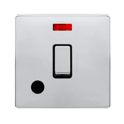 20A INGOT DOUBLE POLE SWITCH WITH NEON & FLEX OUTL