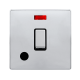 20A INGOT DOUBLE POLE SWITCH WITH NEON & FLEX OUTL