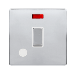 20A INGOT DOUBLE POLE SWITCH WITH NEON & FLEX OUTL