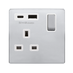 DEFINITY 'INGOT' 13A 1  GANG  SWITCHED SAFETY SHUT