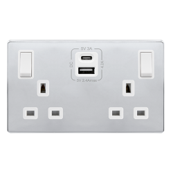 13A INGOT 2 GANG SWITCHED SAFETY SHUTTER SOCKET WI