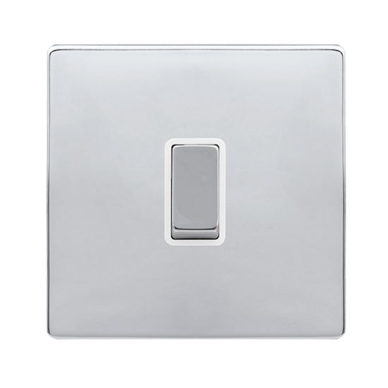 20A INGOT DOUBLE POLE SWITCH - POLISHED CHROME COV