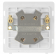 20A INGOT DOUBLE POLE SWITCH - POLISHED CHROME COV