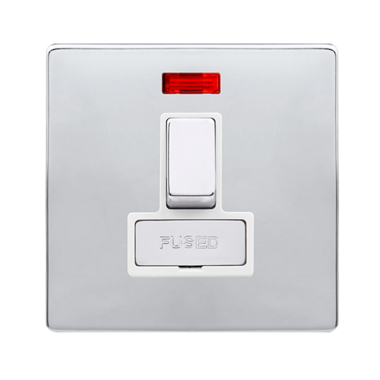 13A INGOT SWITCHED FUSED CONNECTION UNIT WITH NEON