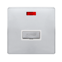 13A INGOT FUSED CONNECTION UNIT WITH NEON - POLISH
