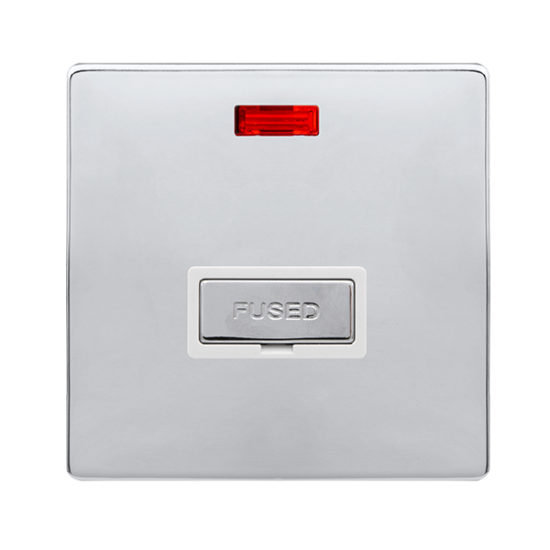 13A INGOT FUSED CONNECTION UNIT WITH NEON - POLISH