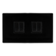 10AX INGOT 4 GANG 2 WAY SWITCH - METAL BLACK COVER
