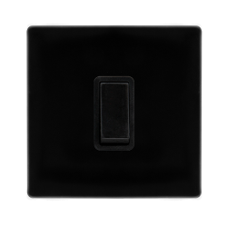 10AX INGOT 1 GANG INTERMEDIATE SWITCH - METAL BLAC