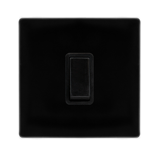 10AX INGOT 1 GANG INTERMEDIATE SWITCH - METAL BLAC