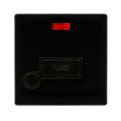 13A FUSED CONNECTION UNIT WITH NEON & OPTIONAL FLE