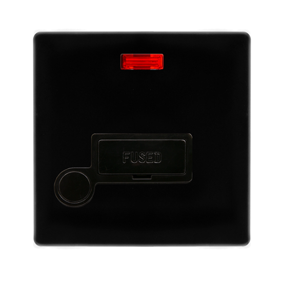 13A FUSED CONNECTION UNIT WITH NEON & OPTIONAL FLE