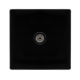 SINGLE NON-ISOLATED COAXIAL OUTLET -  METAL BLACK
