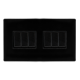 10AX INGOT 6 GANG 2 WAY SWITCH - METAL BLACK COVER