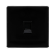 SINGLE RJ11 (IRISH/US) OUTLET - METAL BLACK COVER