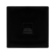 SINGLE TELEPHONE SECONDARY OUTLET - METAL BLACK CO