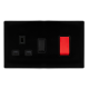 50A DOUBLE POLE SWITCH WITH 13A DOUBLE POLE SWITCH