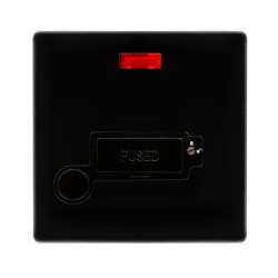 13A LOCKABLE CONNECTION UNIT WITH NEON & OPTIONAL