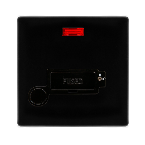 13A LOCKABLE CONNECTION UNIT WITH NEON & OPTIONAL