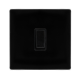 20A DOUBLE POLE SWITCH - METAL BLACK COVER PLATE -