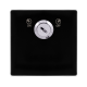 20A DOUBLE POLE KEY LOCKABLE SWITCH - METAL BLACK