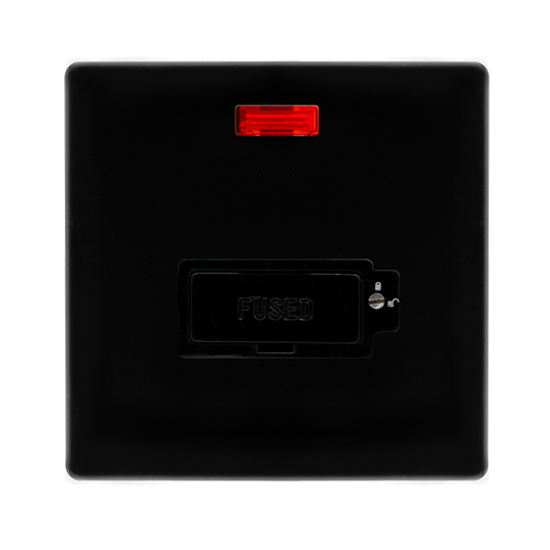 13A LOCKABLE  FUSED CONNECTION UNIT WITH NEON - ME