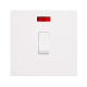 20A DOUBLE POLE SWITCH WITH NEON & FLEX OUTLET - M