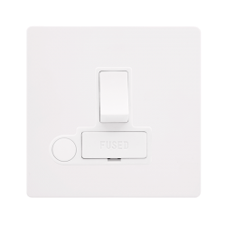 SFMW051PW 13Amp Switched Fused Connection Unit With Optional Flex outlet White