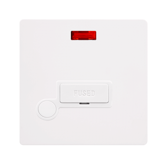 13A FUSED CONNECTION UNIT WITH NEON & OPTIONAL FLE