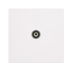 SINGLE ISOLATED COAXIAL OUTLET - METAL WHITE COVER