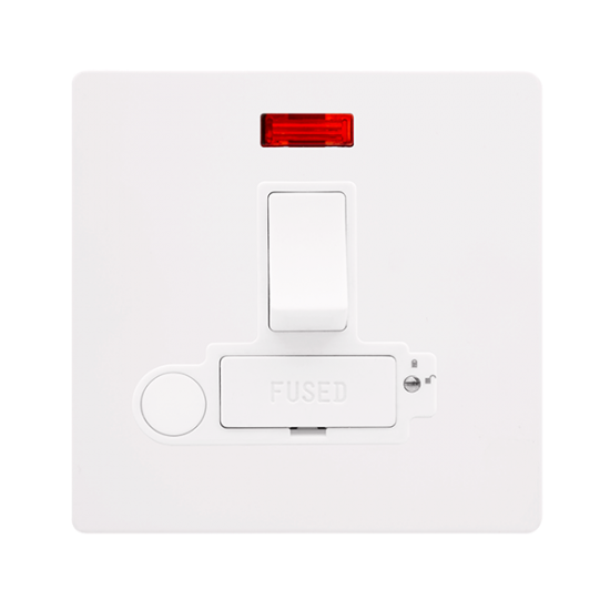 13A SWITCHED LOCKABLE CONNECTION UNIT WITH NEON &