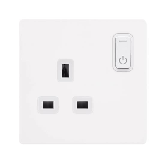 Scolmore ClickSmart 13A 1G RF SMART SOCKET DEFINITY MW PW
