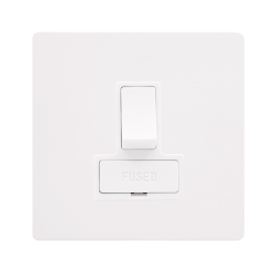 13A SWITCHED FUSED CONNECTION UNIT - METAL WHITE C