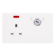 13A 1 GANG DOUBLE POLE KEY LOCKABLE SOCKET WITH NE