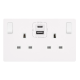 13A INGOT 2 GANG SWITCHED SAFETY SHUTTER SOCKET WI