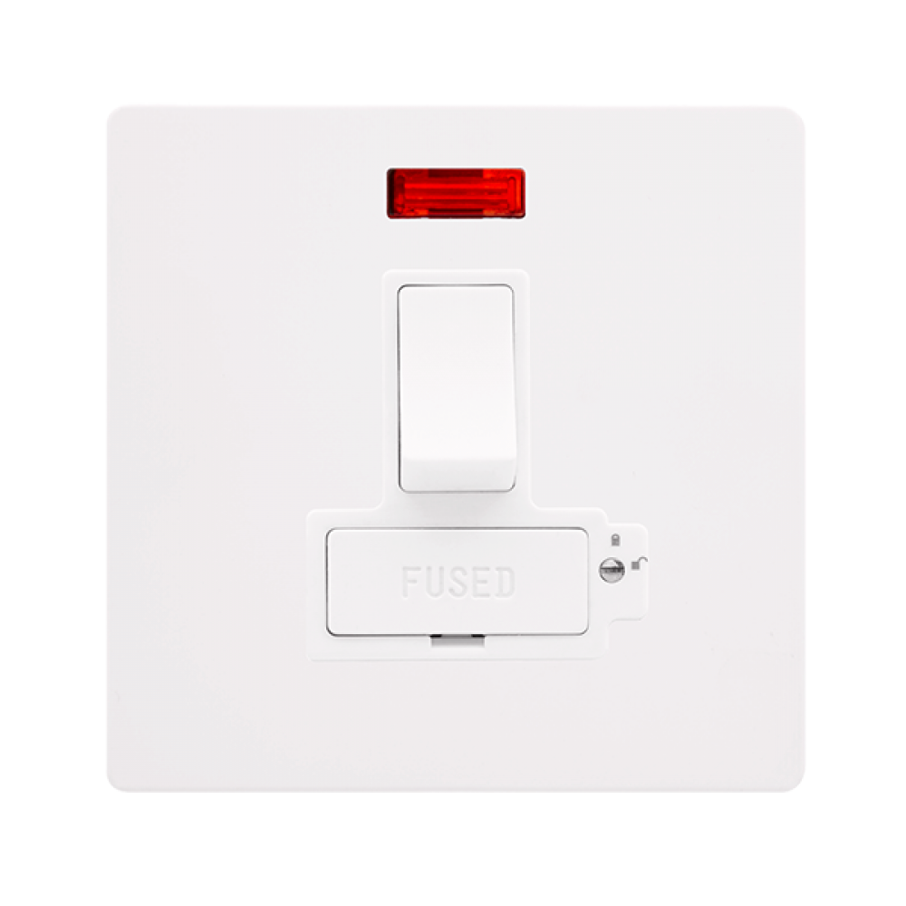 13A LOCKABLE SWITCHED FUSED CONNECTION UNIT WITH