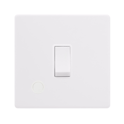 20A DOUBLE POLE SWITCH WITH FLEX OUTLET - POLAR WH
