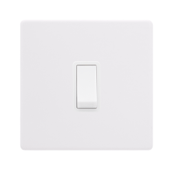 10AX INGOT 1 GANG INTERMEDIATE SWITCH - POLAR WHIT