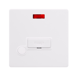 13A FUSED CONNECTION UNIT WITH NEON & OPTIONAL FLE
