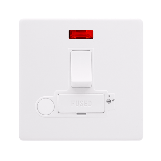 13A SWITCHED LOCKABLE CONNECTION UNIT WITH NEON &